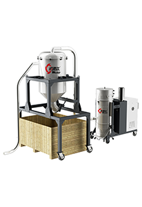 High-Power Three-Phase Industrial Vacuum Cleaners with Pre-Separators for Large Amounts of Dust, Debris and Pollutants