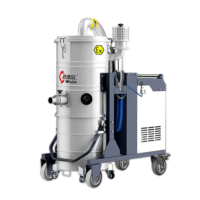 Explosion proof and deflagration proof industrial vacuum cleaner